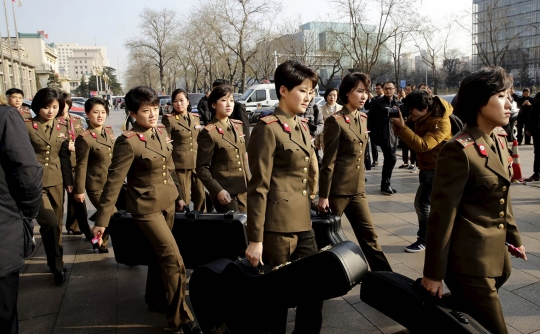Cantiknya personel girl band bentukan Kim Jong-un