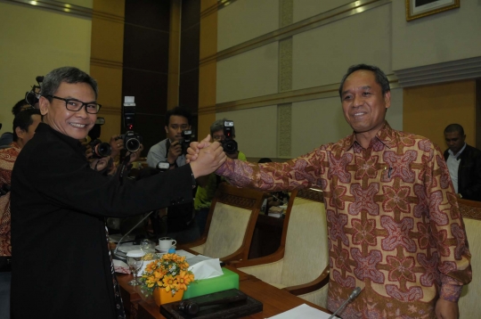 Alexander Marwata dan Johan Budi tes kelayakan pimpinan KPK di DPR