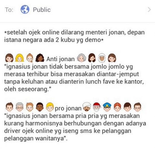 Meme kocak sindir Jonan larang Go-Jek beroperasi ini bikin tertawa