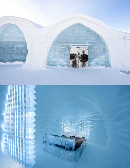 Menikmati kehangatan menginap di hotel Igloo terkeren di dunia