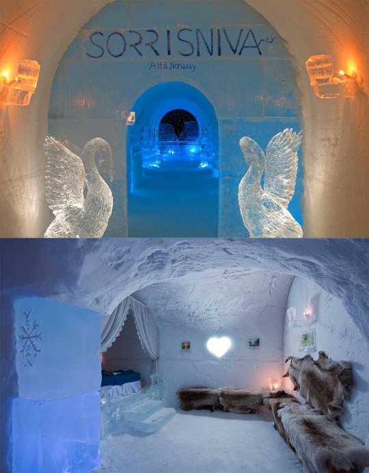 Menikmati kehangatan menginap di hotel Igloo terkeren di dunia