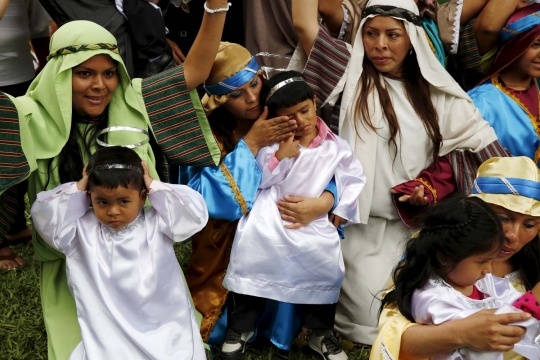 Kebahagiaan napi perempuan Peru rayakan Natal bersama anak