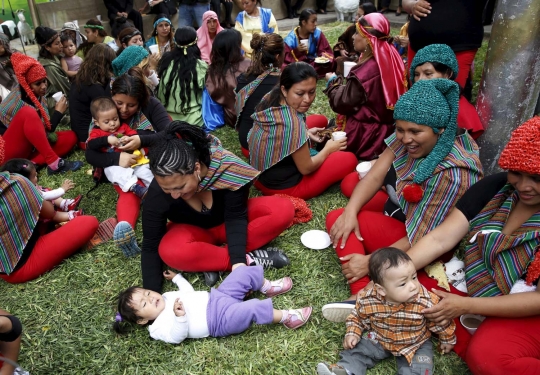 Kebahagiaan napi perempuan Peru rayakan Natal bersama anak