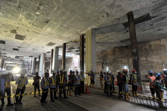 Melihat lebih dekat mata mesin bor proyek MRT