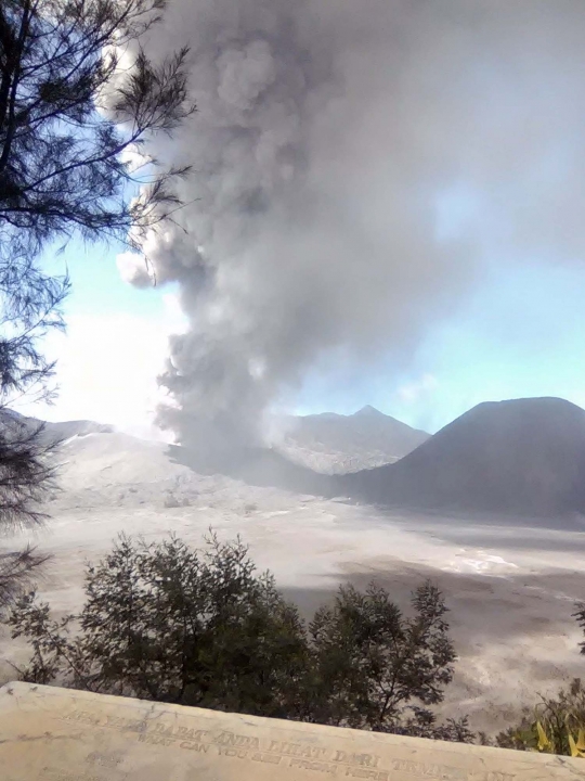 Menengok kawasan wisata Gunung Bromo terus dihujani abu vulkanik