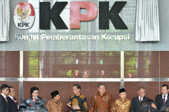 SBY dan Habibie hadiri peresmian gedung baru KPK yang dibuka Jokowi