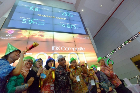 JK tutup perdagangan bursa saham 2015 di BEI