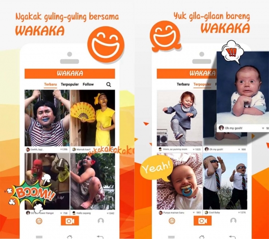 Wakaka ramaikan aplikasi video lucu Tanah Air