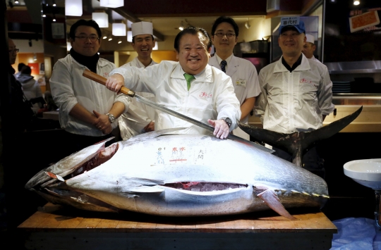 Fantastis, tuna sirip biru di Jepang ini laku Rp 1,6 miliar