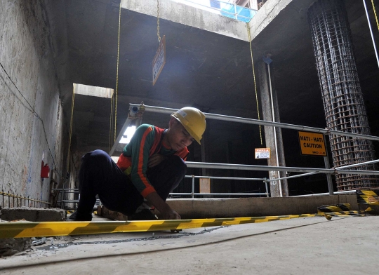 Melihat lebih dekat pembangunan stasiun MRT di Dukuh Atas