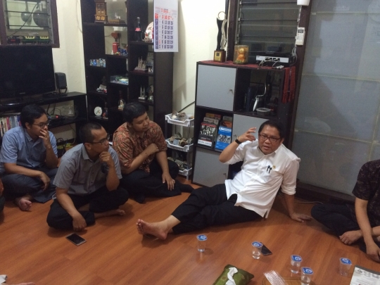 Begini gaya santai Menkominfo temui pegiat internet