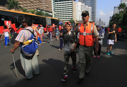 Buang sampah seenaknya, pengunjung CFD ini ditangkap