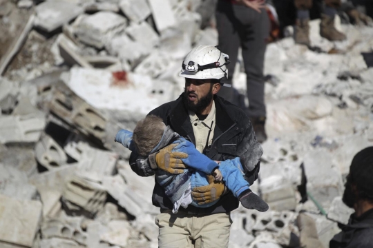 Serangan udara Rusia hantam warga sipil Suriah, 70 tewas