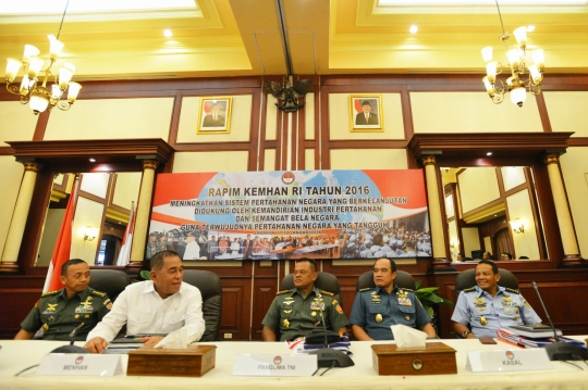 Menteri Ryamizard pimpin Rapim Kemhan 2016