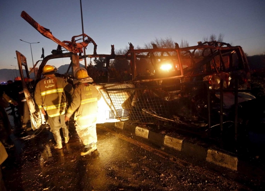 Bom bunuh diri serang bus meledak dekat Kedutaan Rusia di Kabul