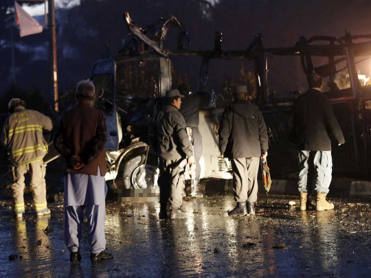 Bom bunuh diri serang bus meledak dekat Kedutaan Rusia di Kabul