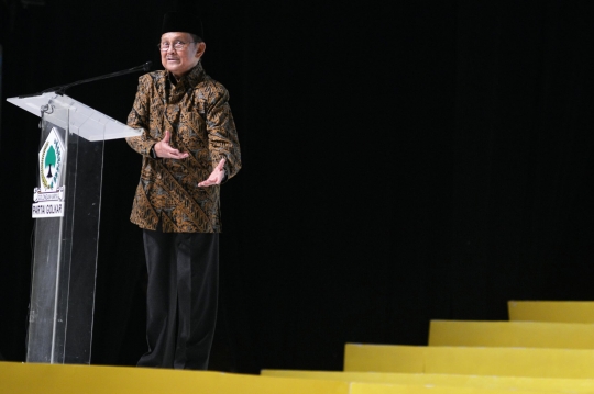 BJ Habibie buka Rapimnas Partai Golkar di JCC