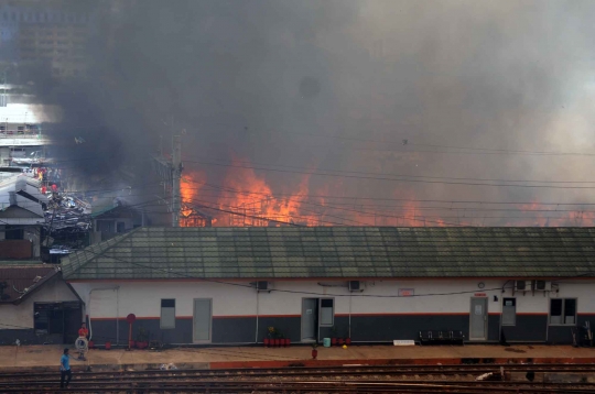 Foto-foto kebakaran Kampung Bandan dari udara