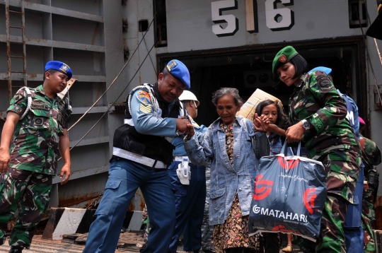 Pengungsi eks Gafatar tiba Kolinlamil Jakarta