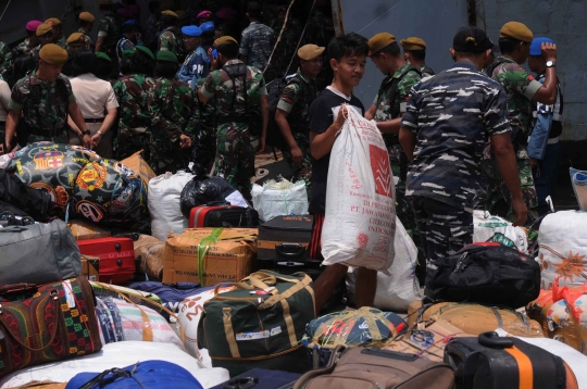 Pengungsi eks Gafatar tiba Kolinlamil Jakarta