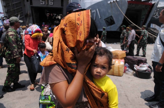 Pengungsi eks Gafatar tiba Kolinlamil Jakarta