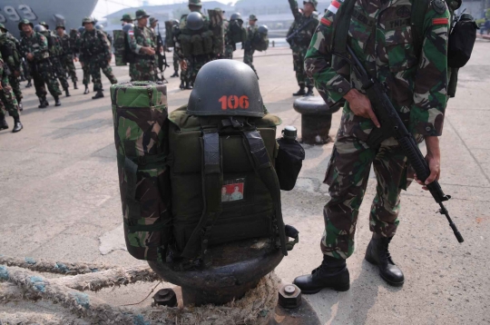 1.300 Prajurit TNI diberangkatkan untuk pengamanan pulau terluar RI