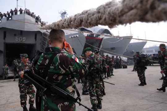 1.300 Prajurit TNI diberangkatkan untuk pengamanan pulau terluar RI