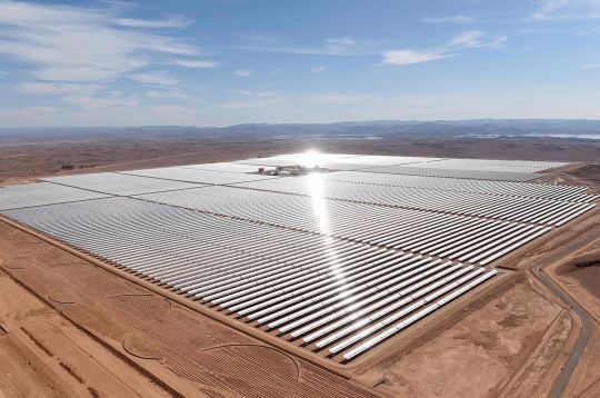 Intip proyek listrik tenaga surya terbesar sejagat di Maroko