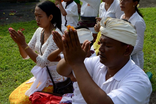 Semarak perayaan Galungan di Bali