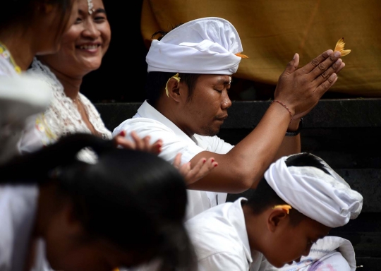 Semarak perayaan Galungan di Bali