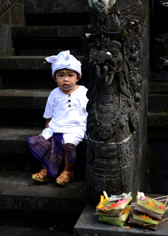 Semarak perayaan Galungan di Bali