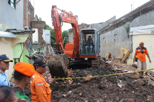 Ini gang sempit lokasi jatuhnya pesawat Super Tucano di Malang