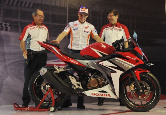 Gaya Marquez dan Pedrosa bersama All New Honda CBR150R di Sentul