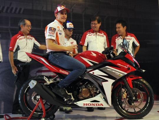 Gaya Marquez dan Pedrosa bersama All New Honda CBR150R di Sentul