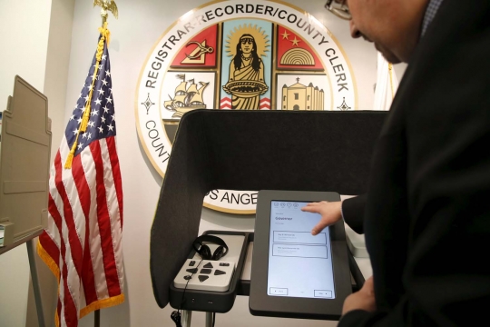 Canggihnya mesin voting baru pemilu Amerika Serikat