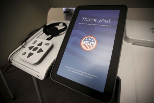 Canggihnya mesin voting baru pemilu Amerika Serikat