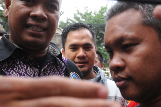 Ekspresi Saipul Jamil usai tes urine di BNN