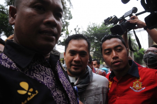 Ekspresi Saipul Jamil usai tes urine di BNN