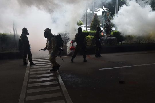 Aksi TNI dan polisi lumpuhkan teroris di JCC Senayan