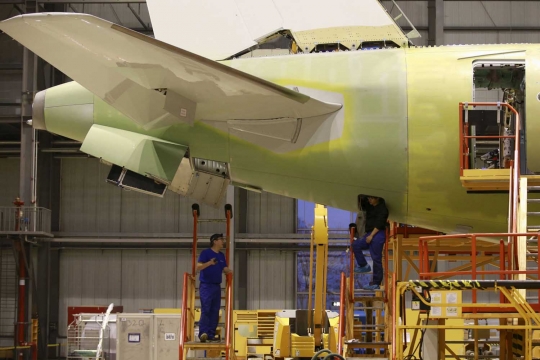 Intip perakitan Airbus A320 Family di China