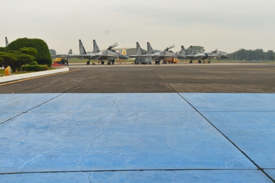 Jelang KTT OKI, jet Sukhoi siaga di Lanud Halim