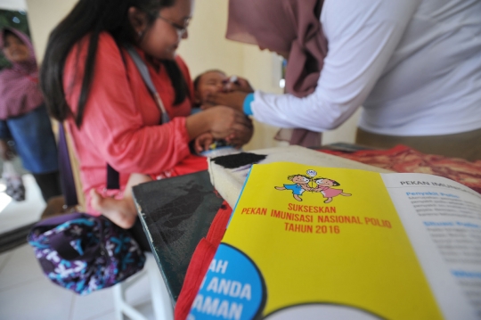 Imunisasi polio digelar serentak di seluruh Indonesia