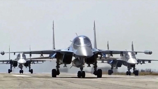 Deretan jet tempur Rusia 'angkat kaki' dari Suriah