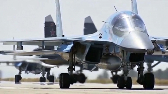 Deretan jet tempur Rusia 'angkat kaki' dari Suriah
