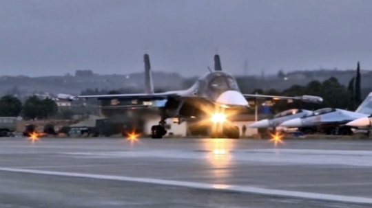 Deretan jet tempur Rusia 'angkat kaki' dari Suriah