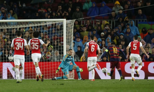 Gol Trio MSN muluskan Barca ke perempat final Liga Champions