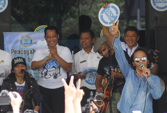 Aksi Slank konser di BNN