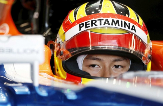 Aksi Rio Haryanto unjuk kebolehan di latihan pertama GP Australia