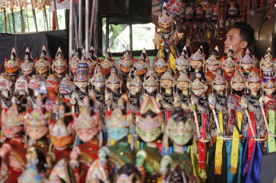 Keragaman budaya di festival wayang 'Pesona Indonesia'