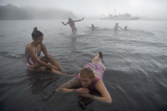 Ajaib, danau air panas ini berada di Kutub Selatan